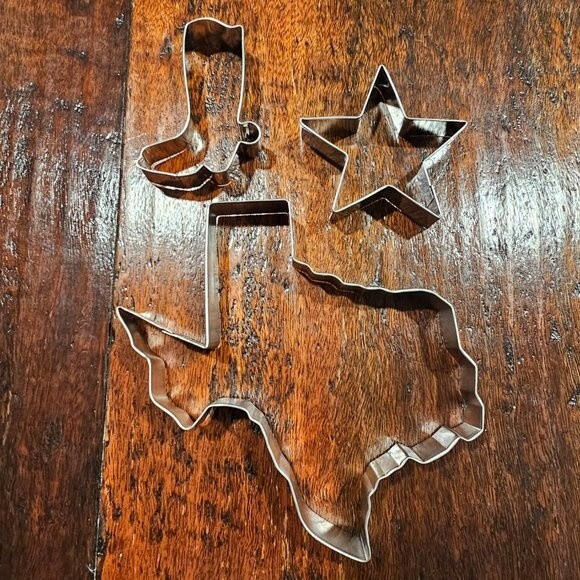 Texas Cookie Cutters Set - State outline, boot and star - Picture 2 of 4